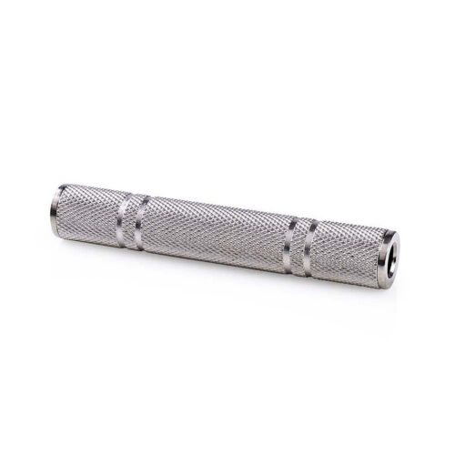 União Jack 6.3mm Stereo Fêmea / Fêmea Metálica