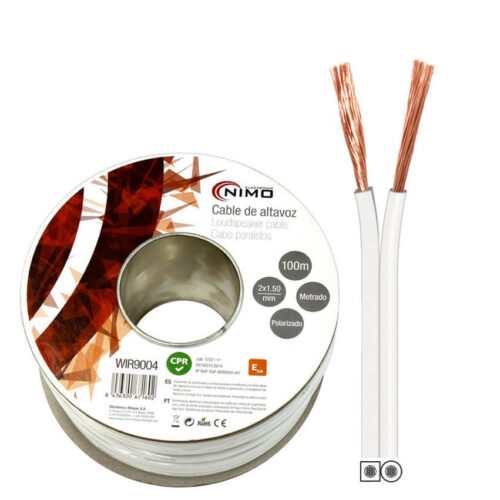 Rolo Fio Coluna Branco 2x 1.50 mm² - 100 mts
