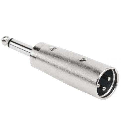 Adaptador XLR Macho / Jack 6.3mm Mono Macho