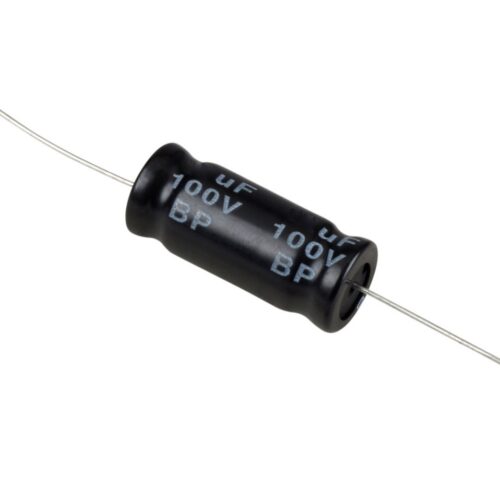 Condensador 100uF 100V Axial Electrolítico Não Polarizado Hi-Fi