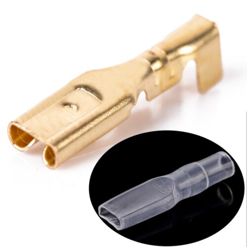 Terminal 2.8mm Fêmea Faston c/ isolador