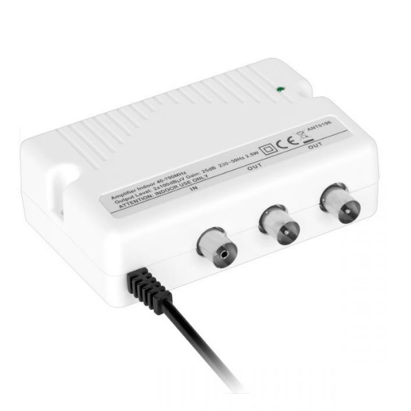 Amplificador de TV bidireccional 2 entradas Amplificador de señal de antena  de TV con Genérico amplificador de televisión