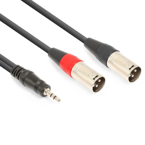 Cabo Jack 3.5mm Stereo - 2x XLR Macho 1.5m