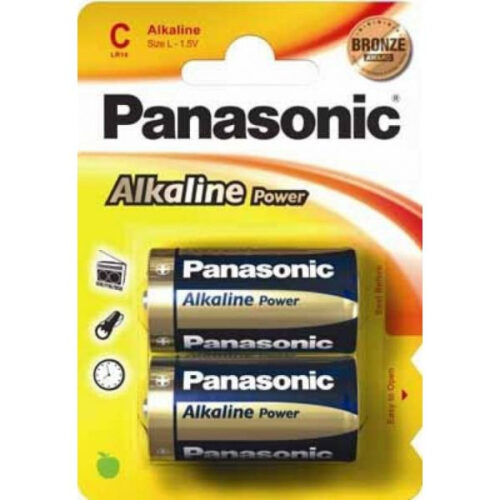 Pilha Alcalina 2x LR14 / C - Panasonic
