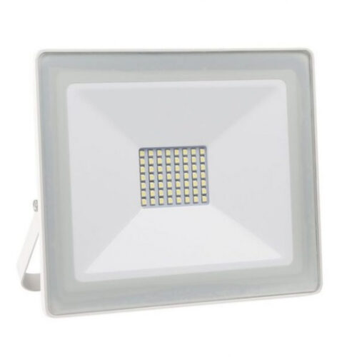 Projector LED Slim IP65 220VAC Branco 4000K 100W 7000Lm (Branco)