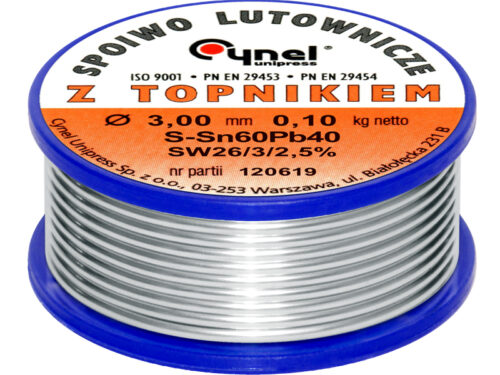 Rolo solda para eletrónica 60/40 100g - 3mm profissional
