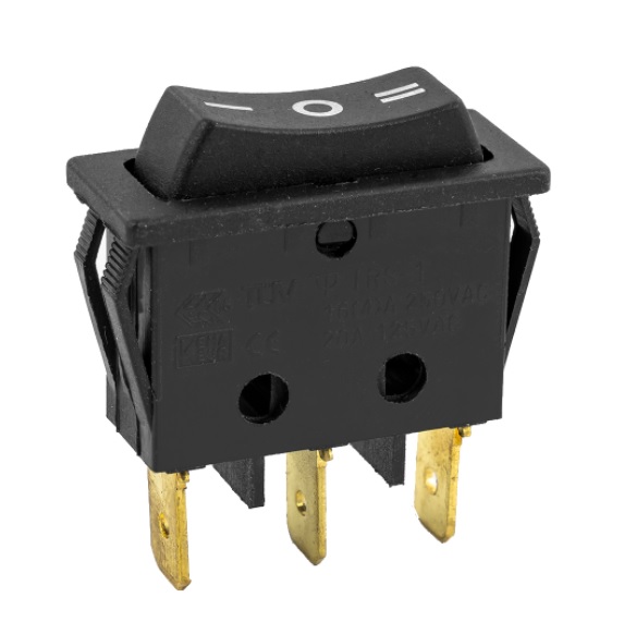Interruptor 3 posiciones ON ON Negro - TECNIS - Audio y Electrónica
