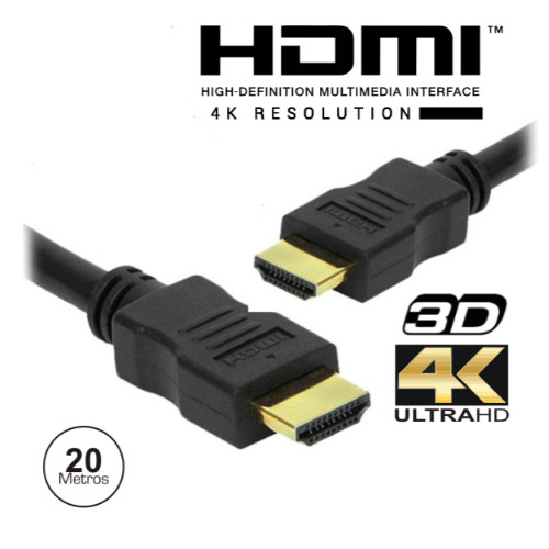Cabo HDMI Macho / Macho 4K 2.0 - 20 metros