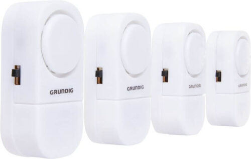 Sistema de alarme para portas e janelas Grundig - Pack 4 peças
