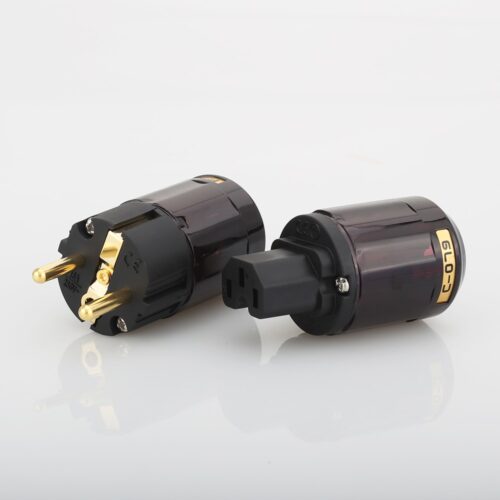 Ficha Alimentação Macho T/ Shuck+IECC 16A 250V Cobre - HI-FI (PAR)
