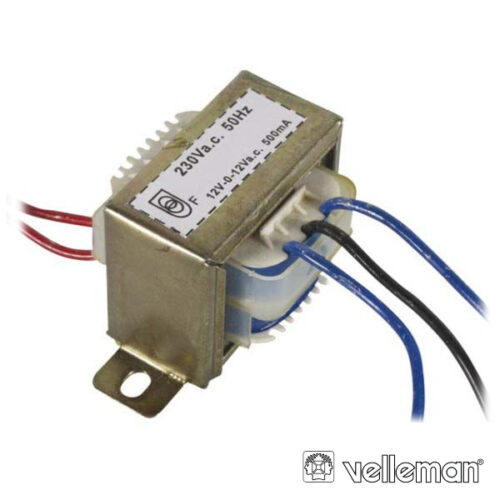 Transformador AC 12+12V 0.5 A