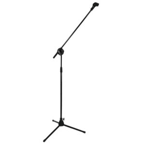 Tripé de Microfone girafa Preto c/Pinça