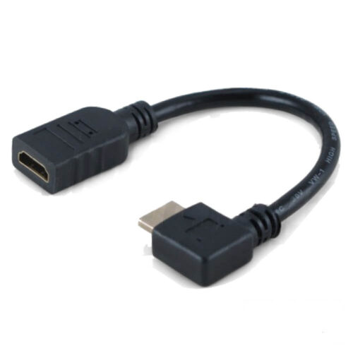 Ficha Adaptadora HDMI Macho / Fêmea Angular 90º Vertical