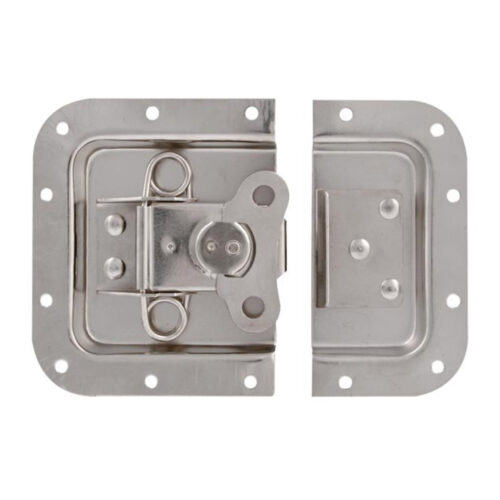 Fecho borboleta grande em aço galvanizado para caixa de rack 171 x 126mm