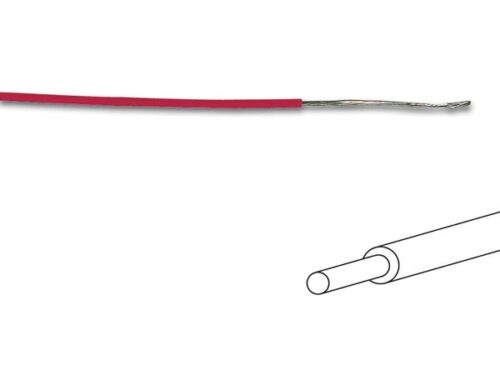 Fio Elétrico Unifilar Condutor 0.2 mm exterior 1.4 mm Vermelho