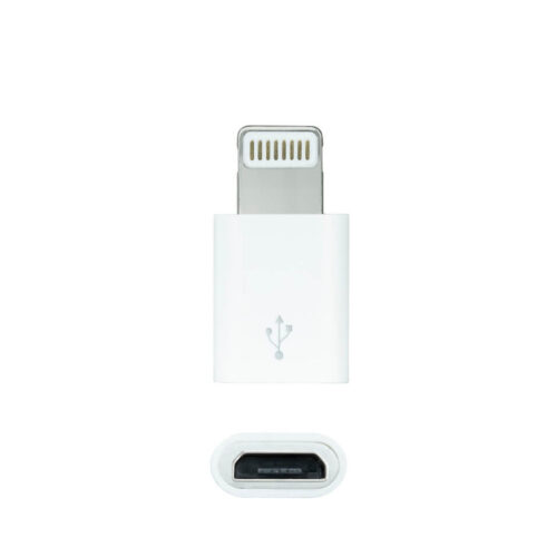 Adaptador para Micro-USB Fêmea para Lightning Macho (iPhone) - Nanocable