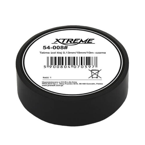 Fita adesiva de isolamento 0.13mm / 19mm / 10m - preto