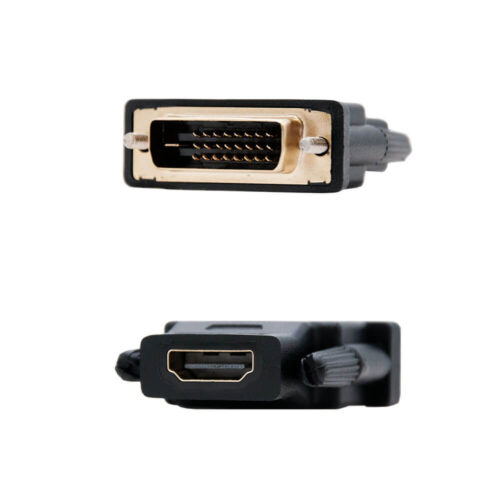 Ficha / Adaptador DVI 24+1 Macho - HDMI Femea - Nanocable