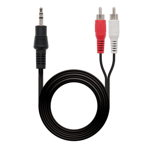 Cabo Jack 3.5mm Macho - 2x RCA Macho (3 mts) - Nanocable