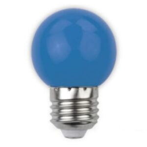 Lâmpada E27 2W led globo G45 azul 270Lm