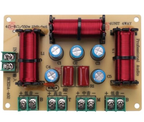 Par Crossovers 4 vias 150W RMS e proteção Para Tweeter (PAR)