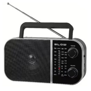 Rádio portátil analógico AM / FM Pilhas e Corrente