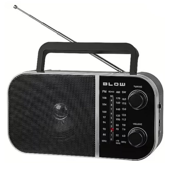 Rádio portátil analógico AM / FM Pilhas e Corrente