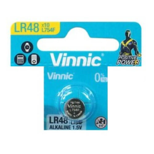 Pilha Alcalina 1.5V AG5 / G5 / LR48 / L754F - Vinnic
