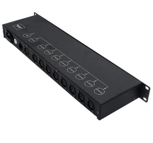 Splitter DMX Amplificado 1 Entrada / 8 Saidas XLR