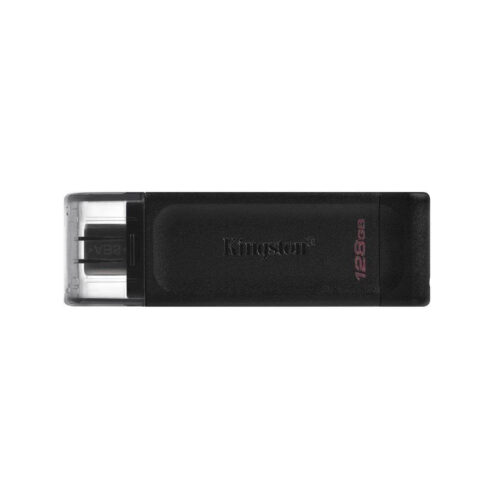 Pen USB DataTraveler 70 128GB USB-C 3.2 Gen 1 (Preto) - KINGSTON