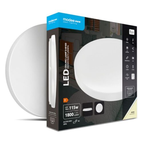 Painel LED Redondo Superfície 18W 4000K 1800lm - Modee