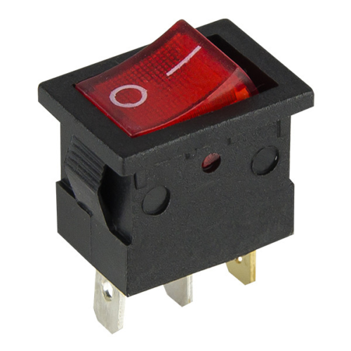 Interruptor Luminoso ON / OFF Vermelho 220V