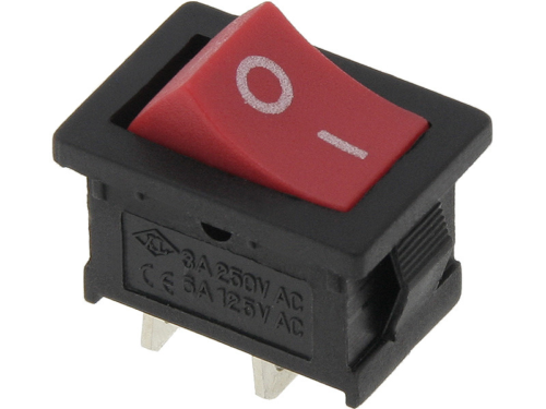 Interruptor ON-OFF 10A - 250V vermelho