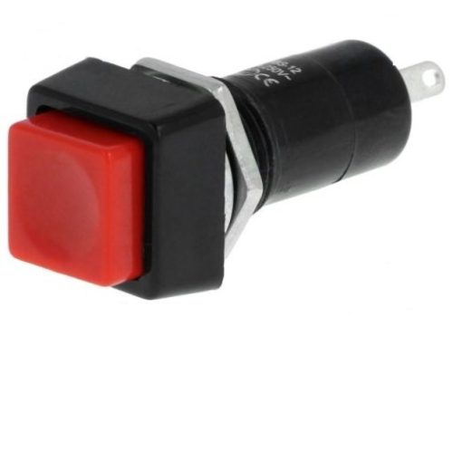interruptor ON-OFF vermelho (quadrado)