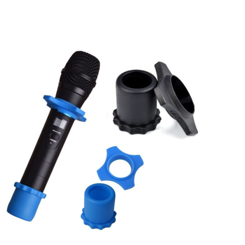 Proteção em Silicone p/ Microfones s/ Fios - Preto