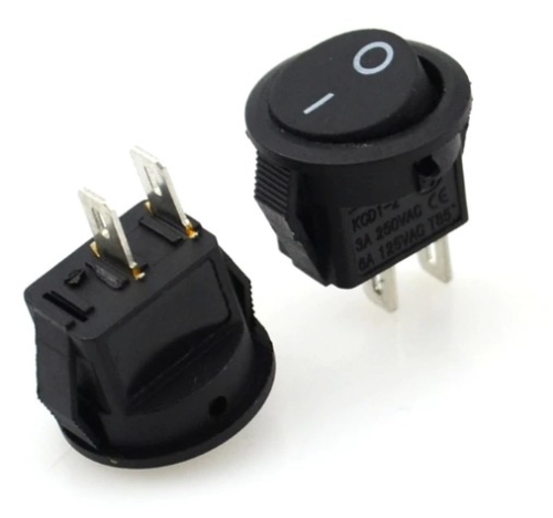 Interruptor Redondo ON-OFF 250V Ø 20mm