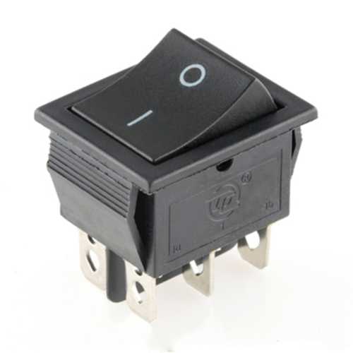 Interruptor bipolar ON / OFF preto 15A 250V