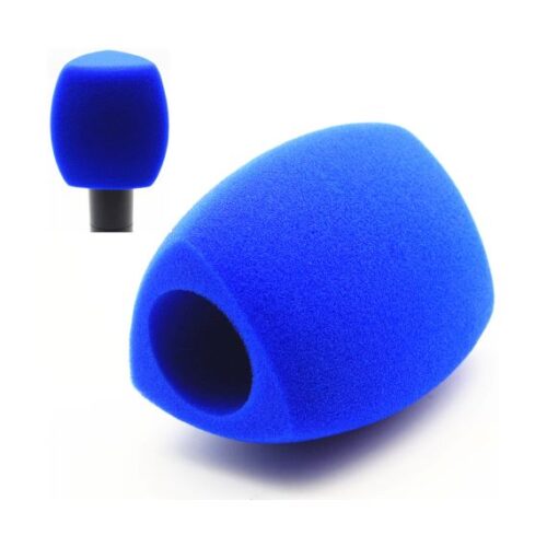 Esponja p/ microfone de Mão Profissional de 3 Faces - Azul