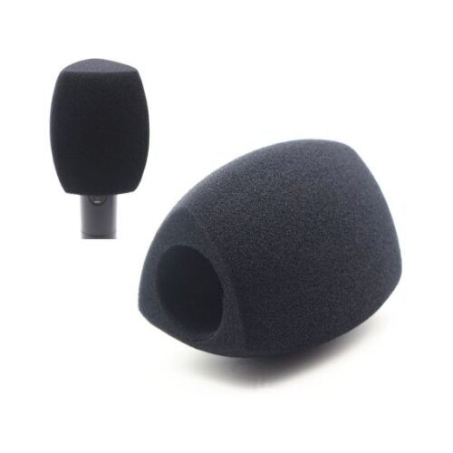 Esponja p/ microfone de Mão Profissional de 3 Faces - Preto
