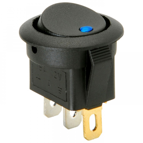 Interruptor Redondo 220V c/ Led Azul On-Off