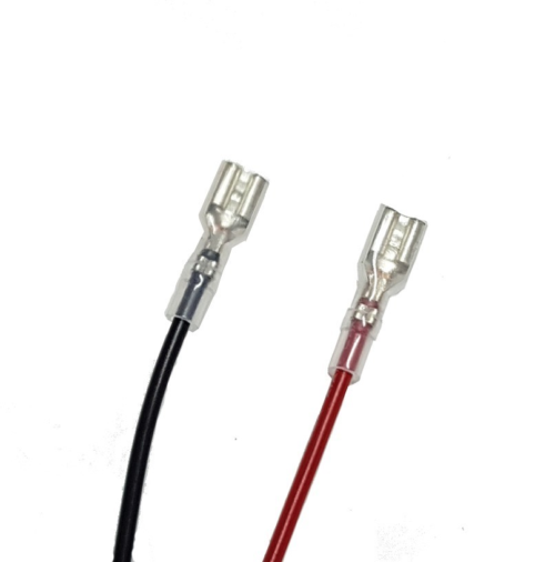 Terminal 6.3mm c/ fio 30cm – Preto