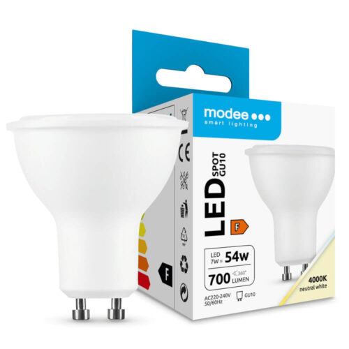Lâmpada LED GU10 7W Branco Neutro 4000K 700lm - Modee