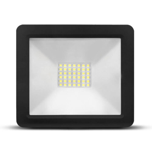 Projetor LED Exterior 30W 6000K 2700lm Preto IP65 - Modee