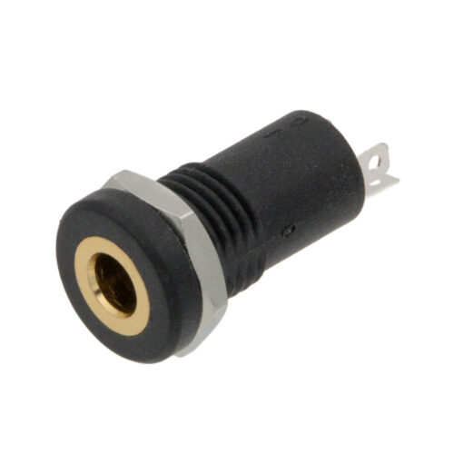Ficha Jack 3.5mm Stereo de Painel isolada