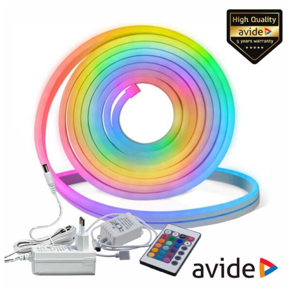 Kit Fita 300 LEDS RGB 12V 5m IP67 Efeito Néon AVIDE