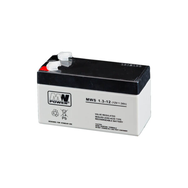 Bateria Chumbo 12V 1.3Ah (97x53x43) - MW Power