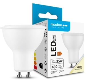 Lâmpada LED 220V GU10 4.5W 4000K 400lm