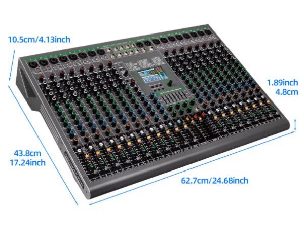 Mesa de Mistura profissional 19 Canais c/ DSP USB MP3 AUX EQ FX MUTE 6 AUX out - Image 2