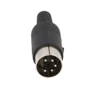 Ficha DIN 5 Pinos Macho 240º p/ soldar