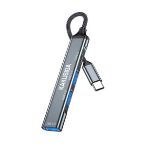 Hub USB-C c/ 4 Portas (1x USB-C / 2x USB 2.0/ 2x USB 3.0)